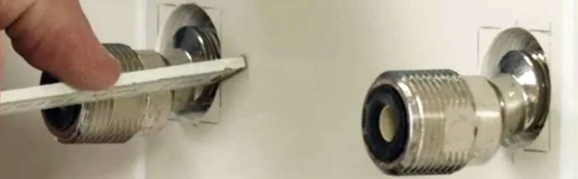 Монтаж встроенного смесителя