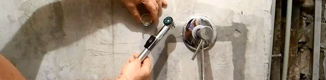 Монтаж встроенного смесителя