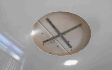 Подготовка места установки люстры