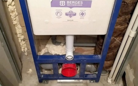Процесс монтажа инсталляции Berges